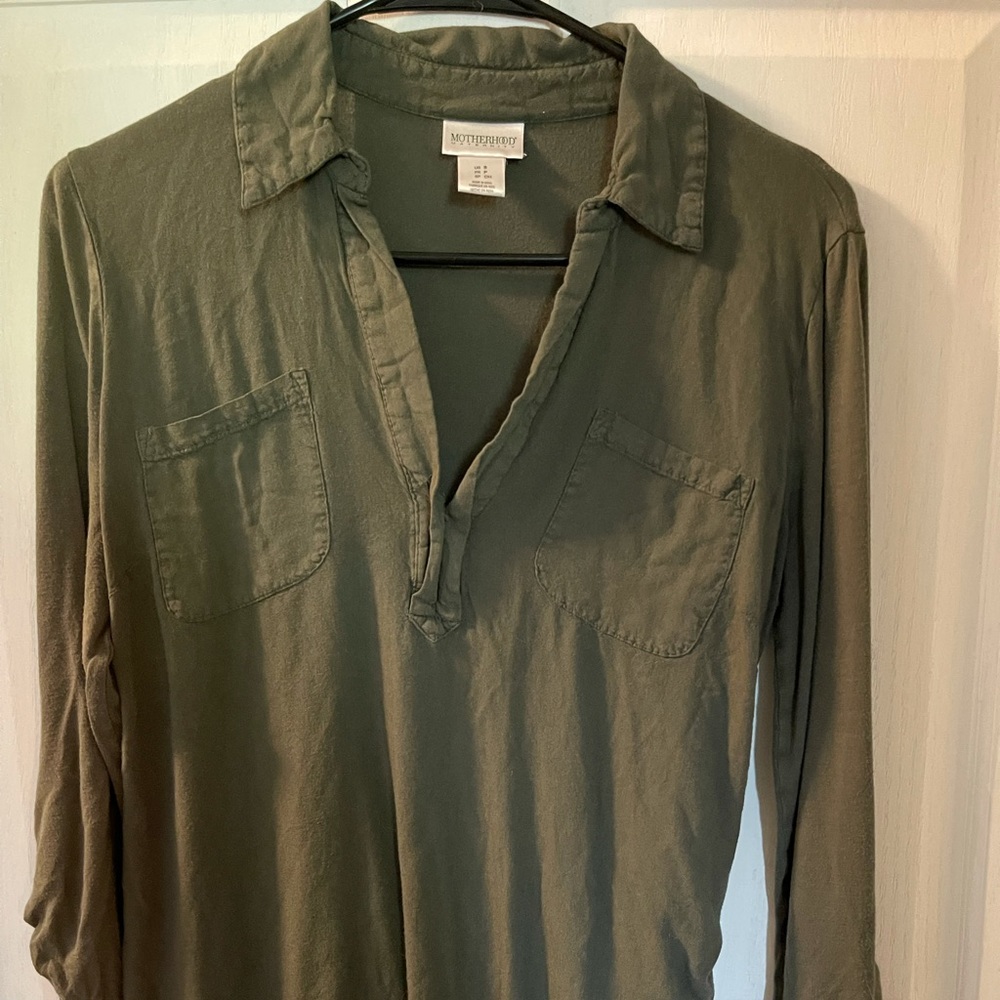 Motherhood maternity long sleeve shirt